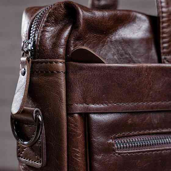 Сумка чоловіча Vintage 14088 Коричнева Київ