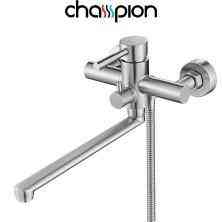 Змішувач для кухні CHAMPION SUS-005, настінний, із нерж. сталі Харків