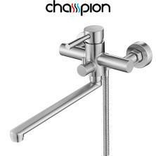 Змішувач для кухні CHAMPION SUS-005, настінний, із нерж. сталі Харків - фото 2