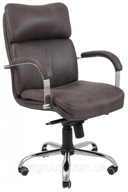 Офисное Кресло Руководителя Richman Dakota Ameli Grey Хром М3 MultiBlock Коричневый Днепр - изображение 6