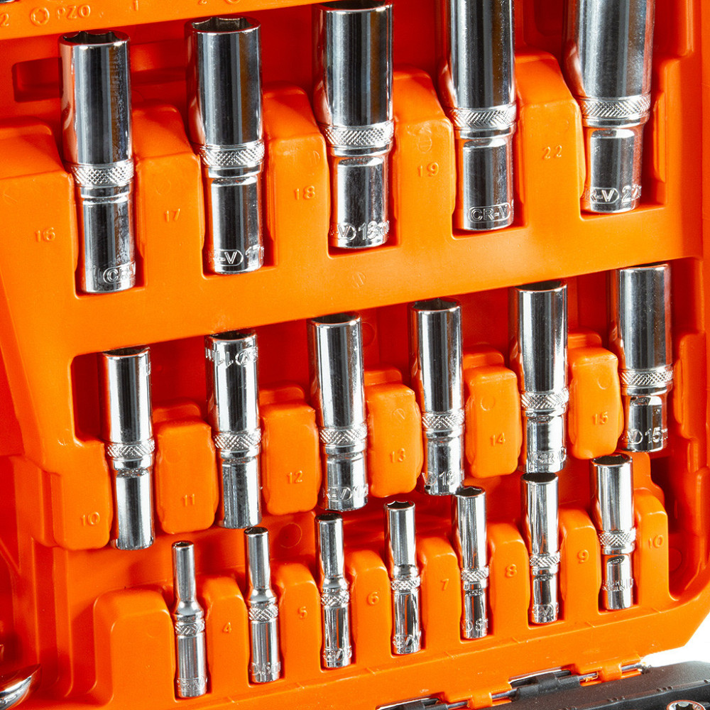 Универсальный набор торцевых головок и гаечных ключей 216 элементов в кейсе Mar-Pol (B58229) Нововолынск - изображение 6