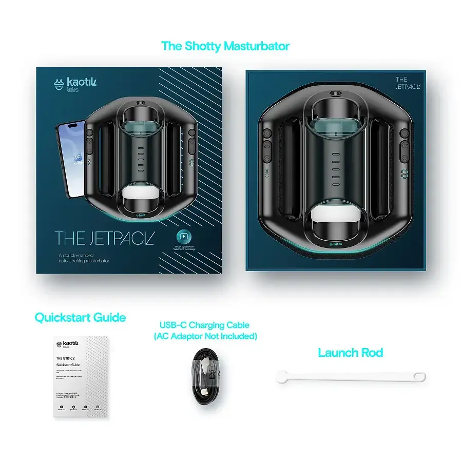 Смарт-мастурбатор Kaotik Labs The Jetpack, режим edging, дуже потужний, імітація фрикцій Львів - фото 7