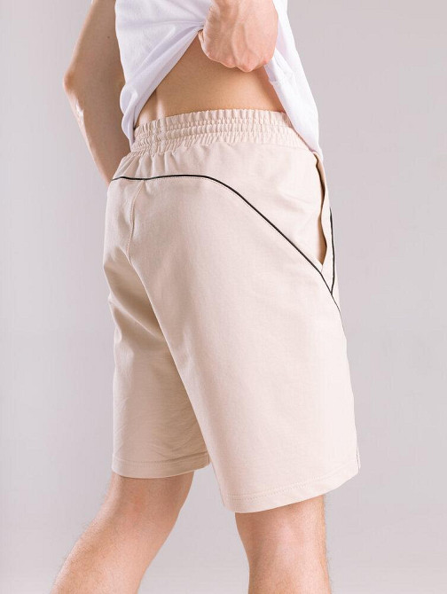 Бежеві літні шорти для чоловіків. Повсякденні шорти чоловічі Pobedov Shape Київ - фото 2