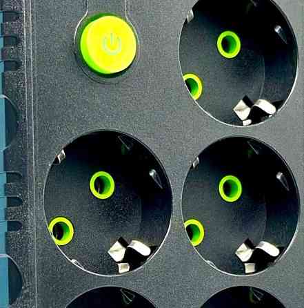 Подовжувач UA Power F17 на 7 розеток, 4 м, чорний Вінниця