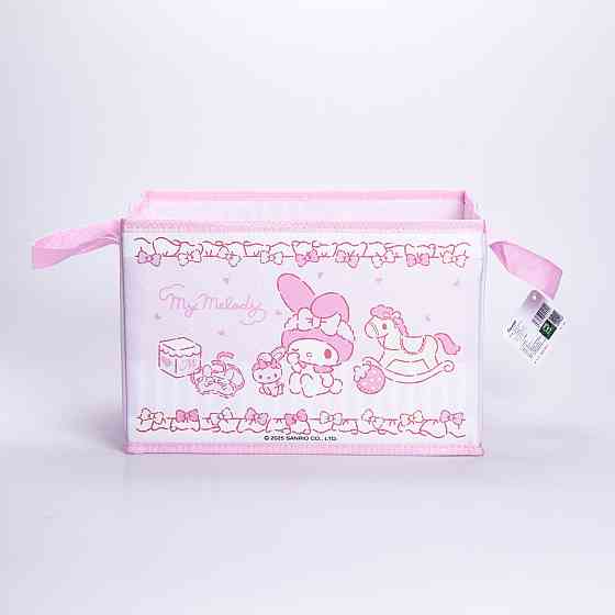 Кошик для іграшок 30×20×20 (см) м'який складаний Рожевий HP-41-7P Київ