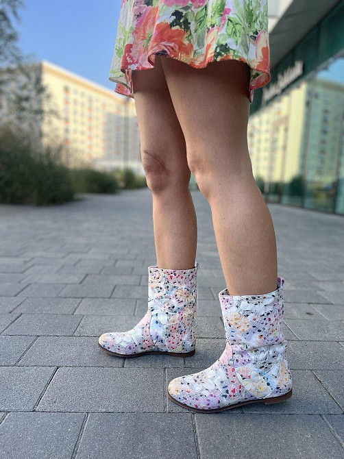 Nivelle Жіночі черевики NIVELLE примула біла шкіра натуральна висота 21см обхват 32-34см устілк Коломыя - изображение 10