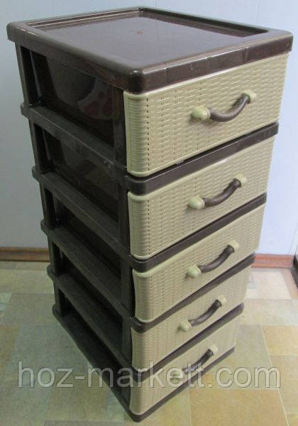 Комод пластиковый на 5 ящиков Украина Харьков - изображение 3