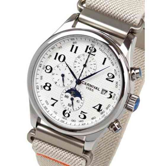 Часы мужские механические Carnival Masters White Sand (2 ремешка) Винница