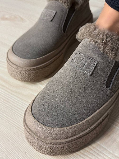 Черевики жіночі Hengji 660-6 замшеві кеди на хутрі бежеві , 38, 24 см Київ - фото 14