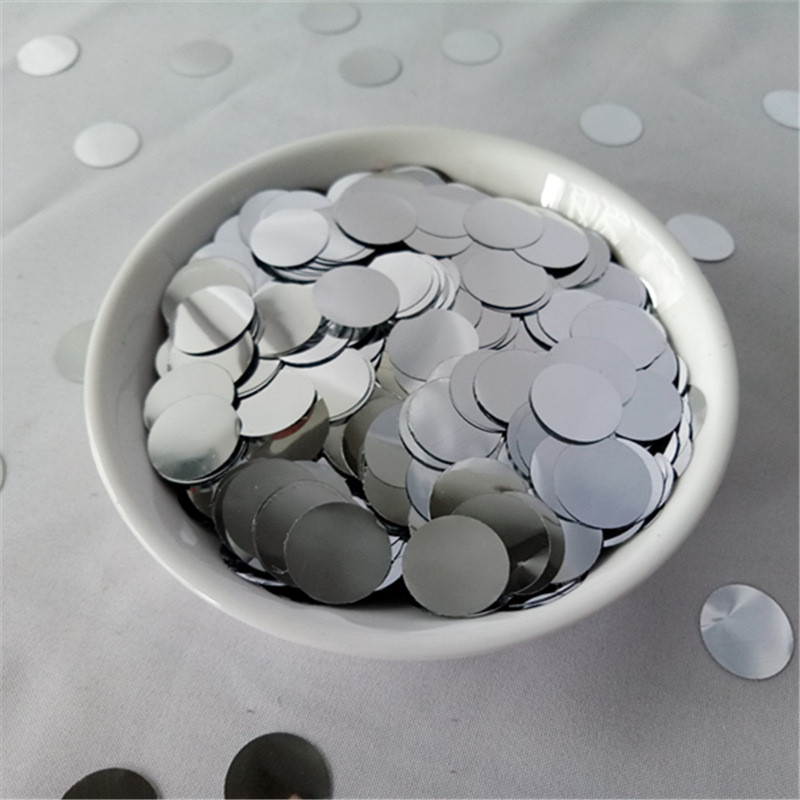 Конфетти метафан круглый 10 г 25 мм серебристый Киев - изображение 3