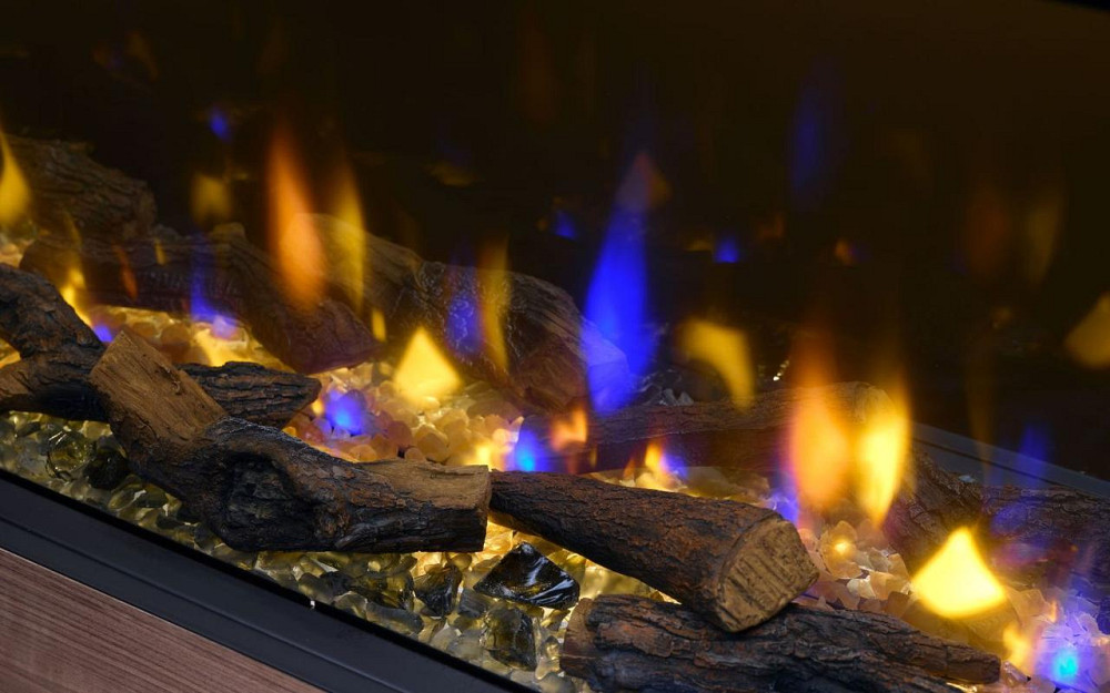 Електрокамін тристоронній Dimplex Ignite Bold 50 (BXLF50) з обігрівом, дровами, кристалами скла, кольорами полумʼя та підсвіткою Київ - фото 5