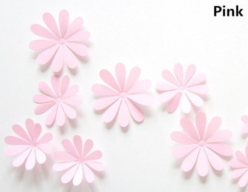 Набор розовых цветочков - 12шт. Киев - изображение 2