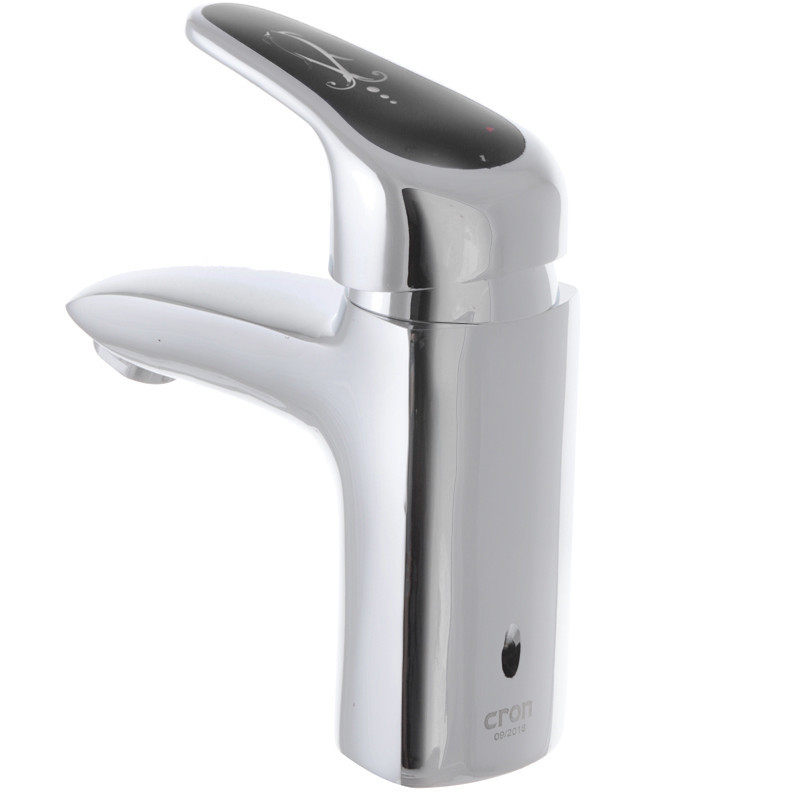 Смеситель для умывальника Cron Magic 001 с черной ручкой (CR0103) Харьков - изображение 2