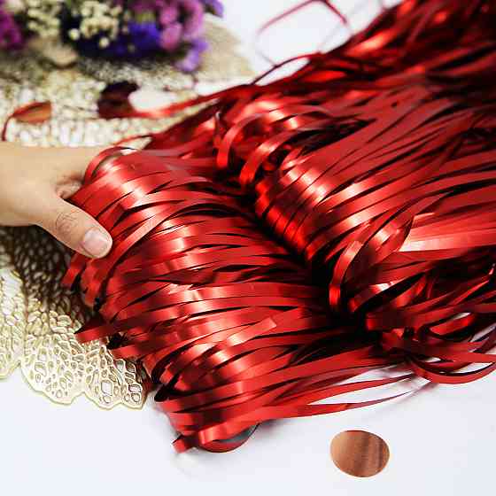 Шторы из фольги для фотозоны матовые 2м на 1м красный Киев