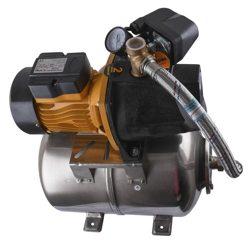 Насосна станція Optima JET150-24INOX 1,3кВт чавун довгий на гребінці (000016726) Київ - фото 3