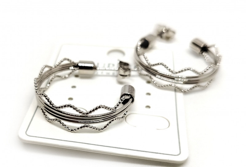 Серьги женские стильные Кольца Киев - изображение 1