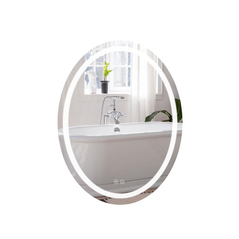 Зеркало настенное овальное сенсорное Qtap Mideya (MI7) 500х700 с LED-подсветкой Touch, с антизапотеванием Харьков - изображение 1