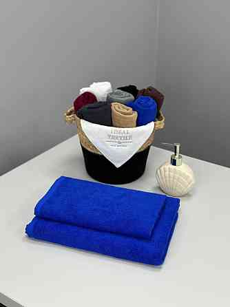 Рушник однотонний Ideal Textile 70х140 см 400 г/м2 синій (56860930) Чернівці