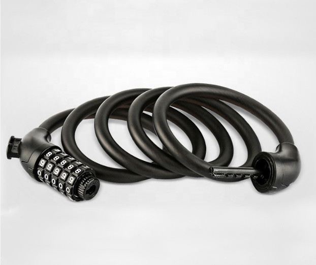 Замок велосипедный кодовый тросовый 1500*12 мм Feel Fit Черный Бровары - изображение 4