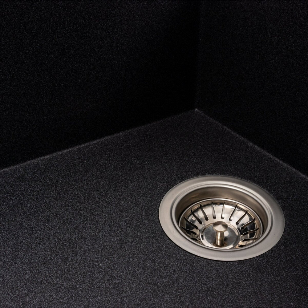 Гранітна мийка для кухні VALESO AZURIT 7950 матова Карбон Коломия - фото 3