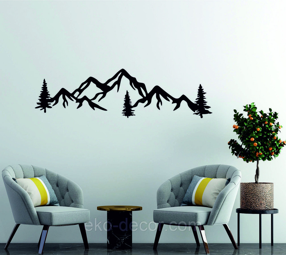 Декоративне настінне Панно «Гори», Декор на стіну Київ - фото 3