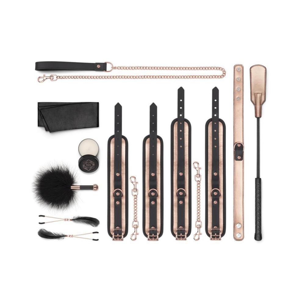 Шикарный набор для BDSM Rosy Gold – Nouveau BDSM set, 9 аксессуаров Sex Aura Киев - изображение 2