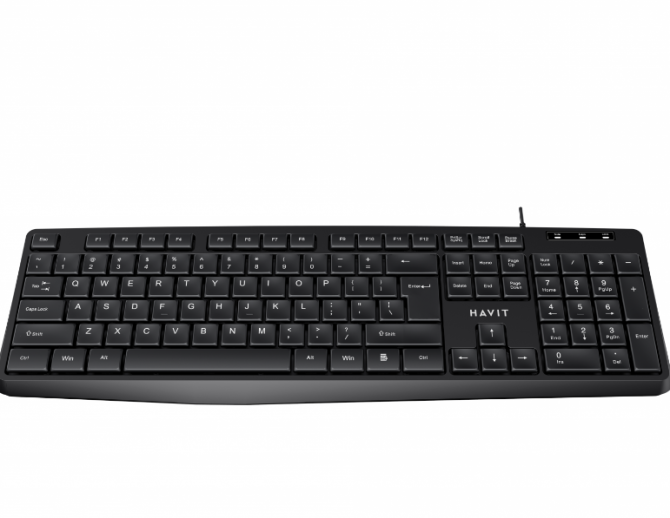 Клавіатура Havit HV-KB2006 дротова чорний Житомир - фото 1