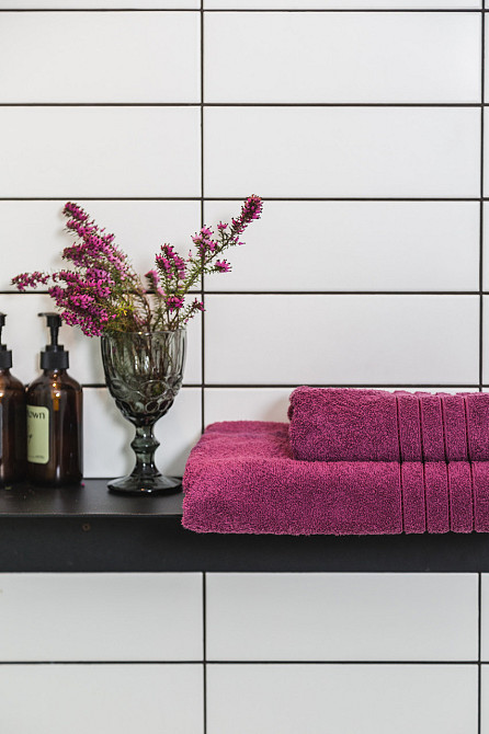 Ecotton Рушник Ecotton 70х140 см махровий банний високої щільності 420 г/м² вишневий Raspberry Киев - изображение 2