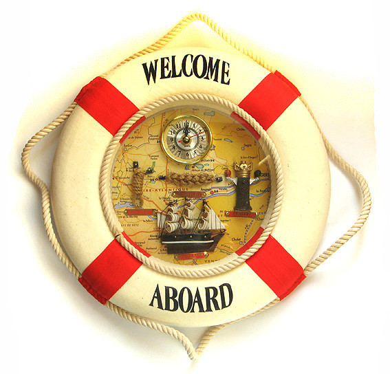 Часы настенные кварцевые Спасательный круг Киев - изображение 1