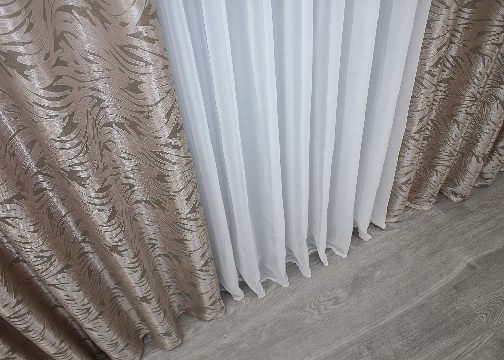 Шторная ткань жаккард 