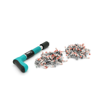 Гвоздезабиватель Voltronic YT40286 для пироксилиновых гвоздей 7,3мм+200 гвоздей 7,3мм, защитные очки, кейс, Green (YT-40286) Винница - изображение 2