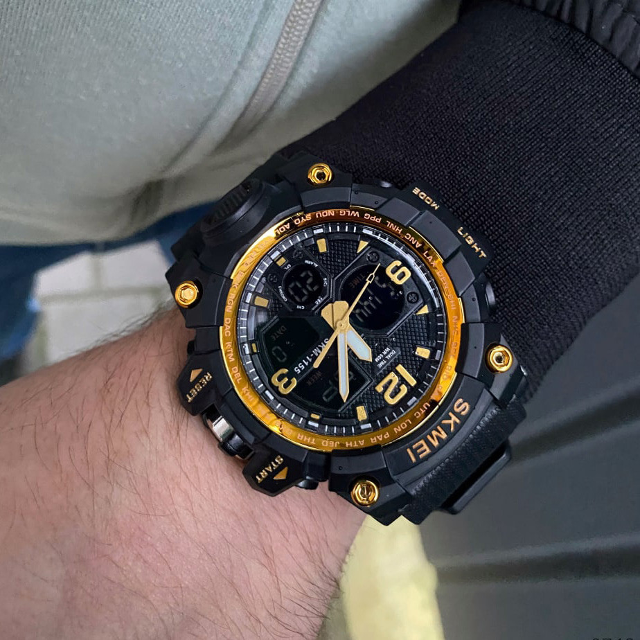 Skmei 1155 Black-Gold SBR Киев - изображение 3