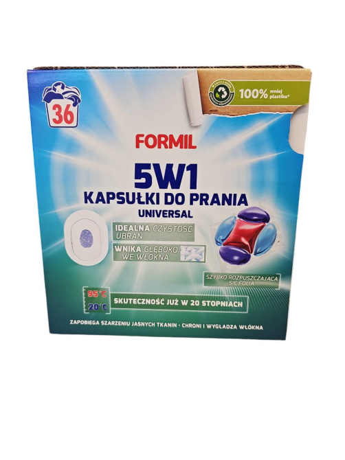 Formil 5в1 Універсальні капсули для прання білих і світлих речей 36 прань Львів - фото 1