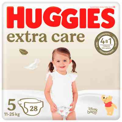 Підгузки Huggies Extra Care Size 5 (11-25 кг) 28 шт (5029053583150) Вінниця
