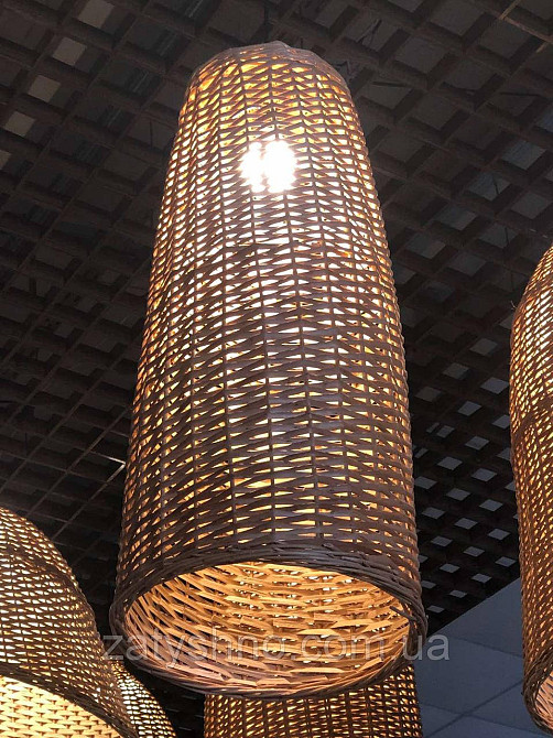 Висока плетена люстра | Київ - фото 3