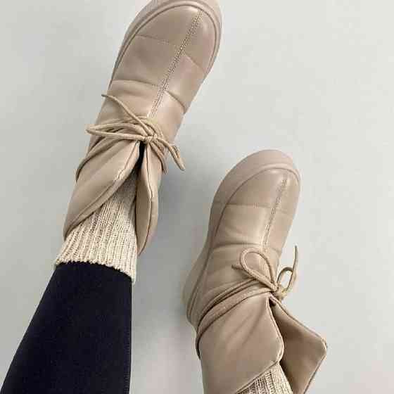 UGG Угги жіночі UGG капучино натуральна шкіра висота 16 см (5206) Коломия