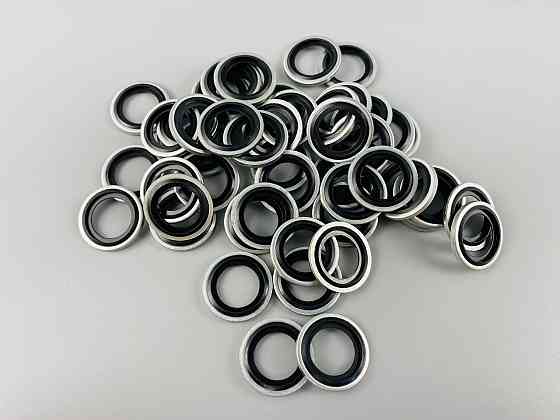 Шайба з гумовим кільцем NBR всередині (розмір 3/4), для гідравліки, олії, води, повітря. Мукачево