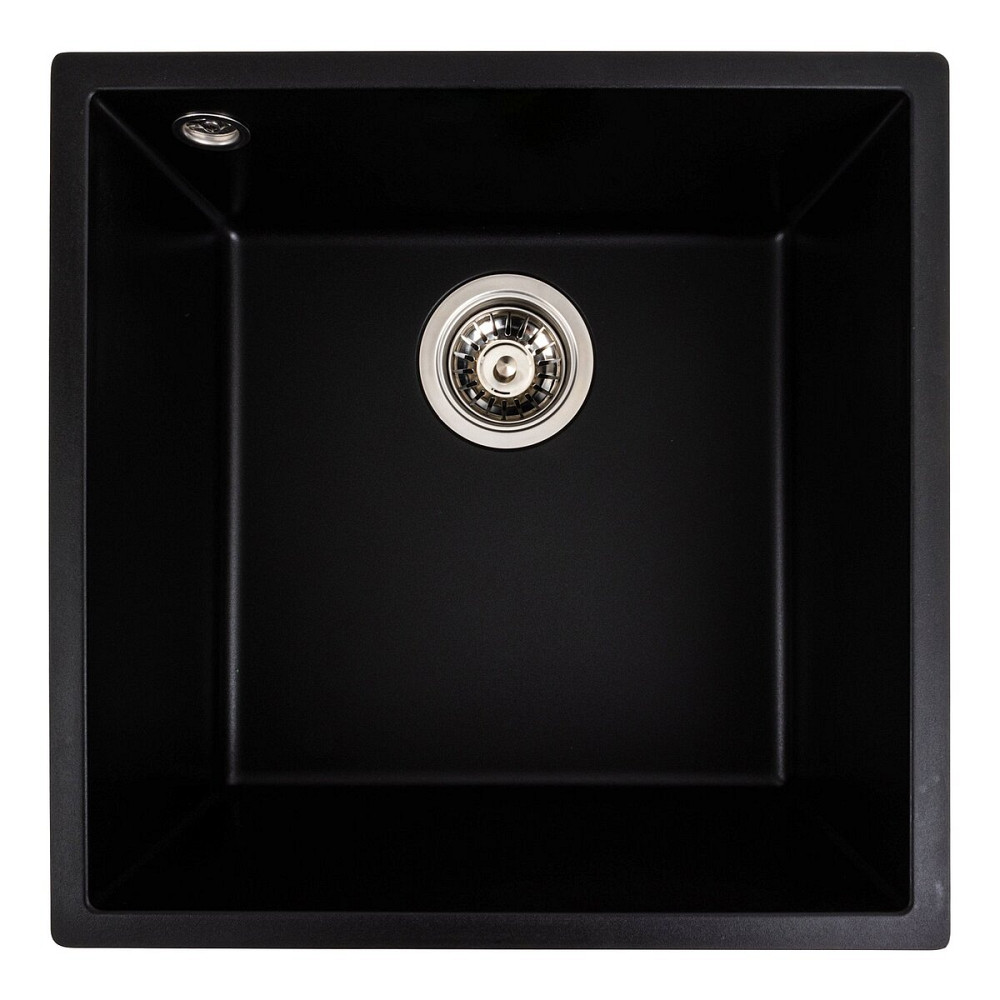 VALESO Гранітна мийка для кухні VALESO 4040 RUBA матовий чорний Коломыя - изображение 9