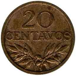 Португалія 20 сентаво, 1969-1974.(Г) Полтава