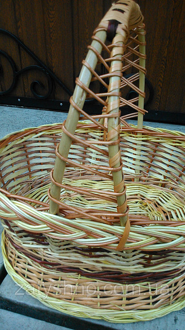 Кошик подарунковий з лози з забарвленням Київ - фото 6