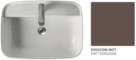 Раковина  Kerasan Tribeca 60X43Cm Burgund Matowy 514075 Киев