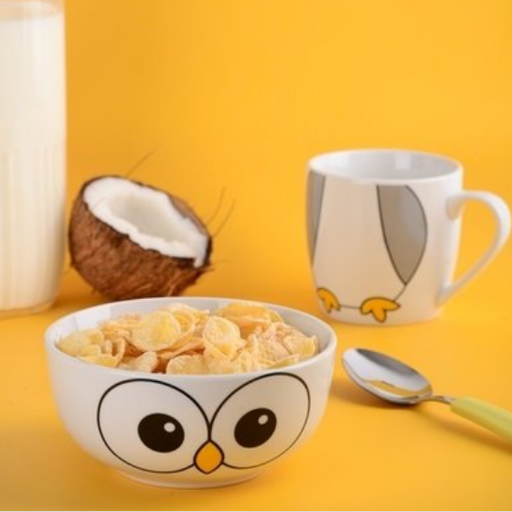 Набір дитячого посуду Happy Owl 2 предмети:(піала/чашка) YF6014 LIMITED EDITION Житомир
