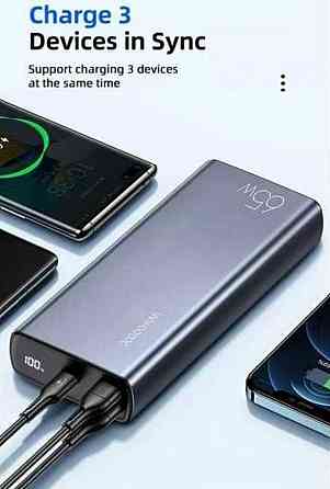 Повер банк УМБ Power Bank Usams 30000 mAh 65W черный. Киев