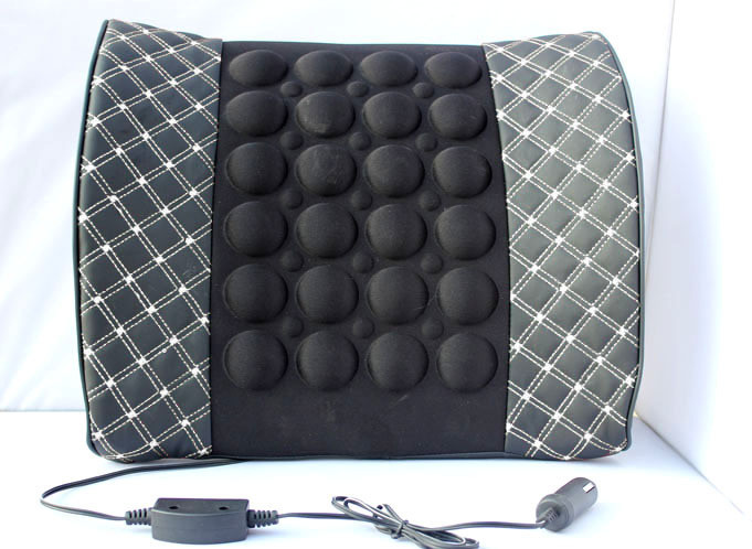 Вибрационный массажер вибромассажер, подушка вибромассажная, упор для спины в автомобиль БЕЛАЯ нитка Кременчуг - изображение 3