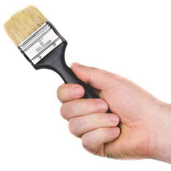 Пензель флейцева 50 * 12 * 38 мм, пластикова ручка INTERTOOL KT-1350 Київ