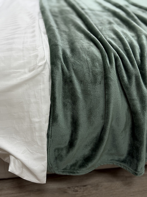 Ecotton Плед Ecotton 220х240 см Well Soft зелений пудровий (17-0112 Matte green) Коломыя - изображение 4