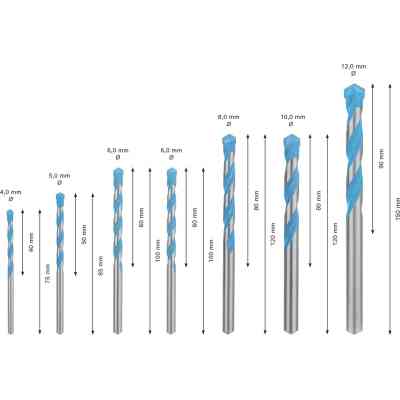 Набор сверл Stanley Expert MultiConstruction по металлу CYL-9, 4/5/6/6/8/10/12 мм, 7 шт. (2.608.900.647) Винница