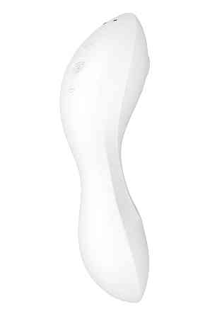 Вакуумный смарт-стимулятор с вибрацией Satisfyer Curvy Trinity 5 (White), управление со смартфона Sex Aura Киев