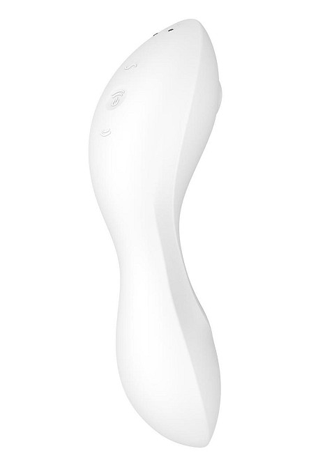 Вакуумный смарт-стимулятор с вибрацией Satisfyer Curvy Trinity 5 (White), управление со смартфона Sex Aura Киев - изображение 6