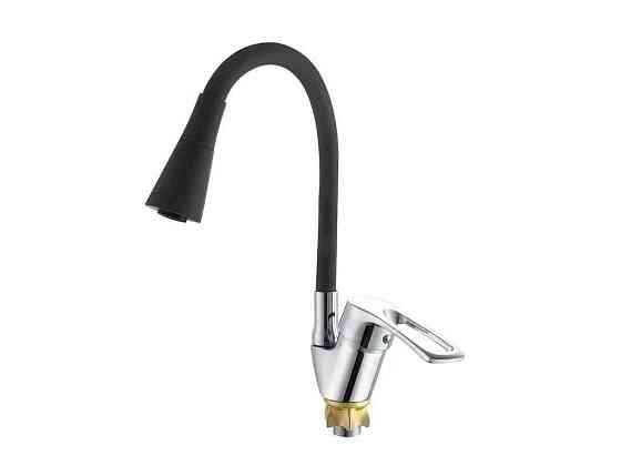 Змішувач на мийку чорний YUT 181 REFLECTOR BLACK ТМ ZERIX Київ